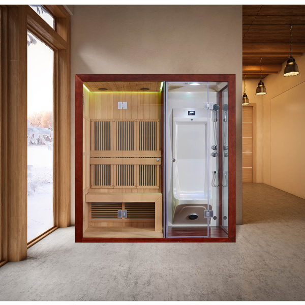 Инфракрасная сауна Mexda WS-1600SR красный кедр 2000*1000*2100