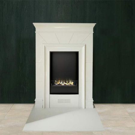Биокамин в мраморном портале Firezo Maestro