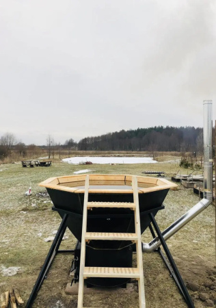 Спачан банный чан черный металл 1500мм